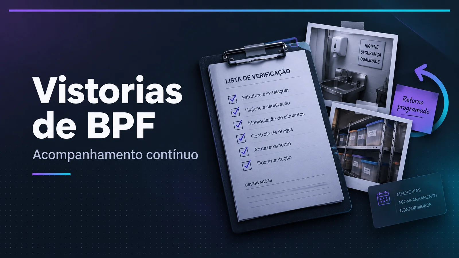 Capa do guia Acompanhamento e vistorias de BPF na consultoria de alimentos