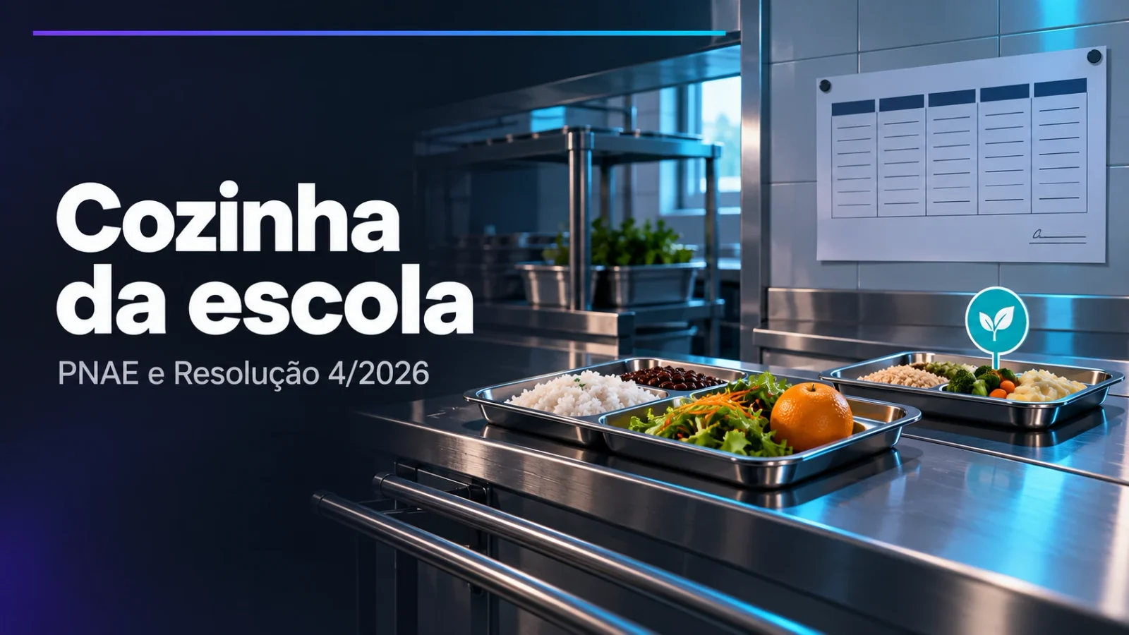 Capa do guia PNAE e cardápio escolar: o que conferir na cozinha da escola