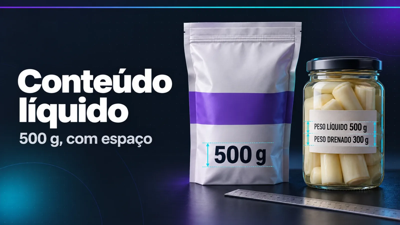 Capa do guia Conteúdo líquido no rótulo pelas regras do Inmetro
