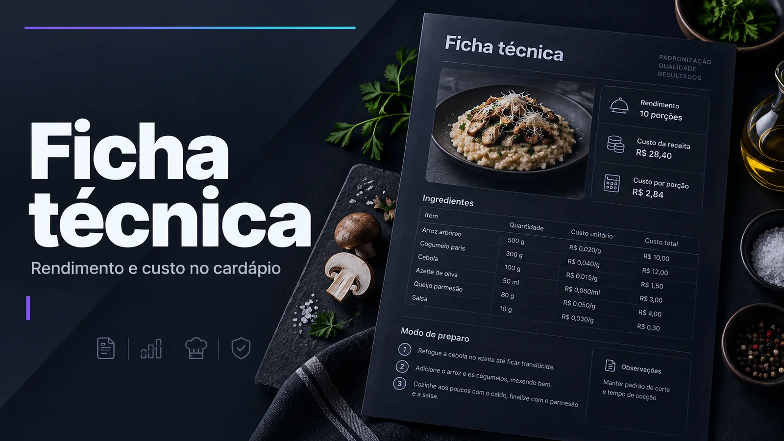 Capa do guia Ficha técnica de alimentos na prática