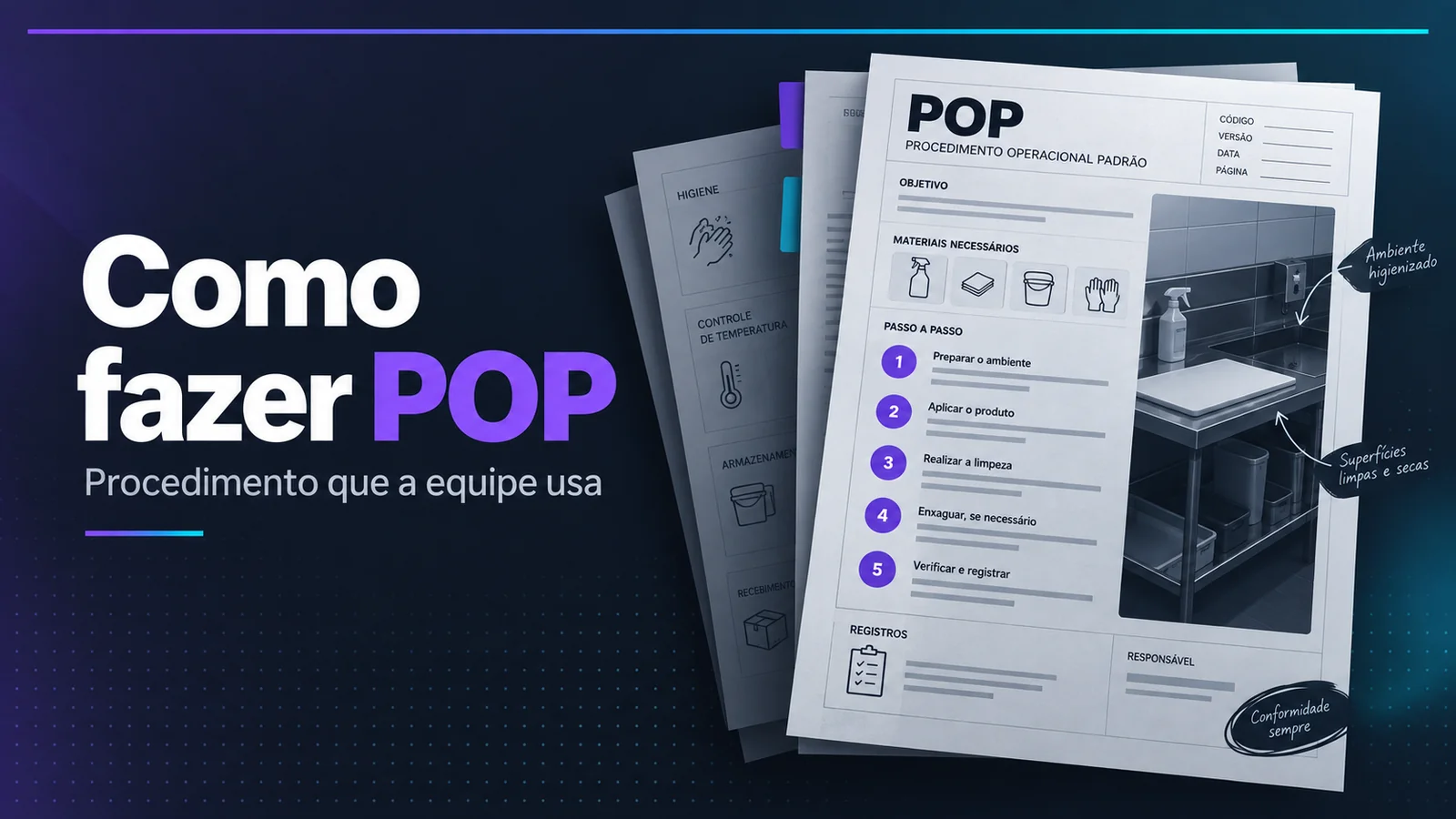 Capa do guia Como fazer POP na consultoria de alimentos
