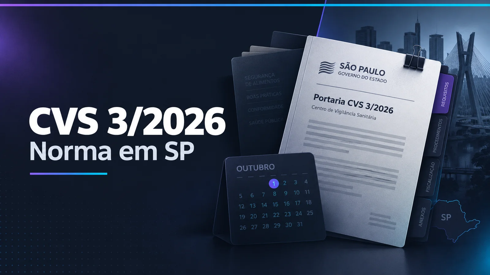 Capa do guia Portaria CVS 3/2026 em PDF (SP)