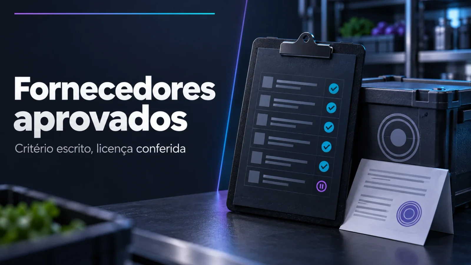 Capa do guia Qualificação de fornecedores de alimentos