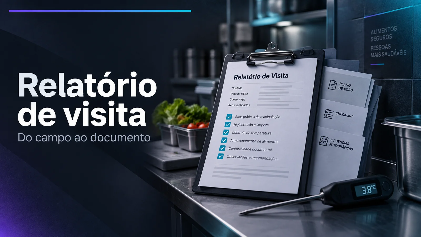 Capa do guia Como fazer relatório de visita técnica