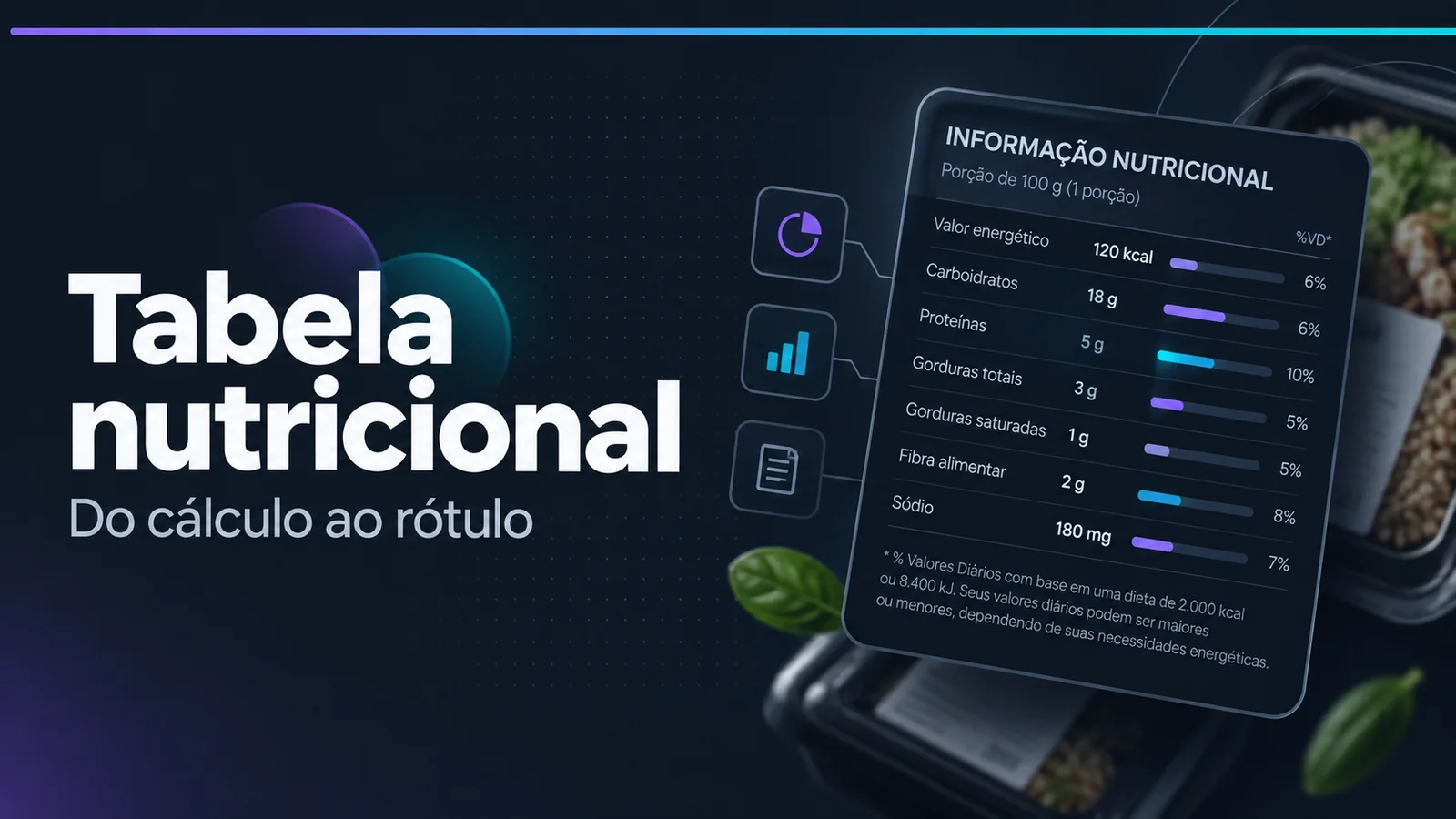 Capa do guia Tabela nutricional de alimentos